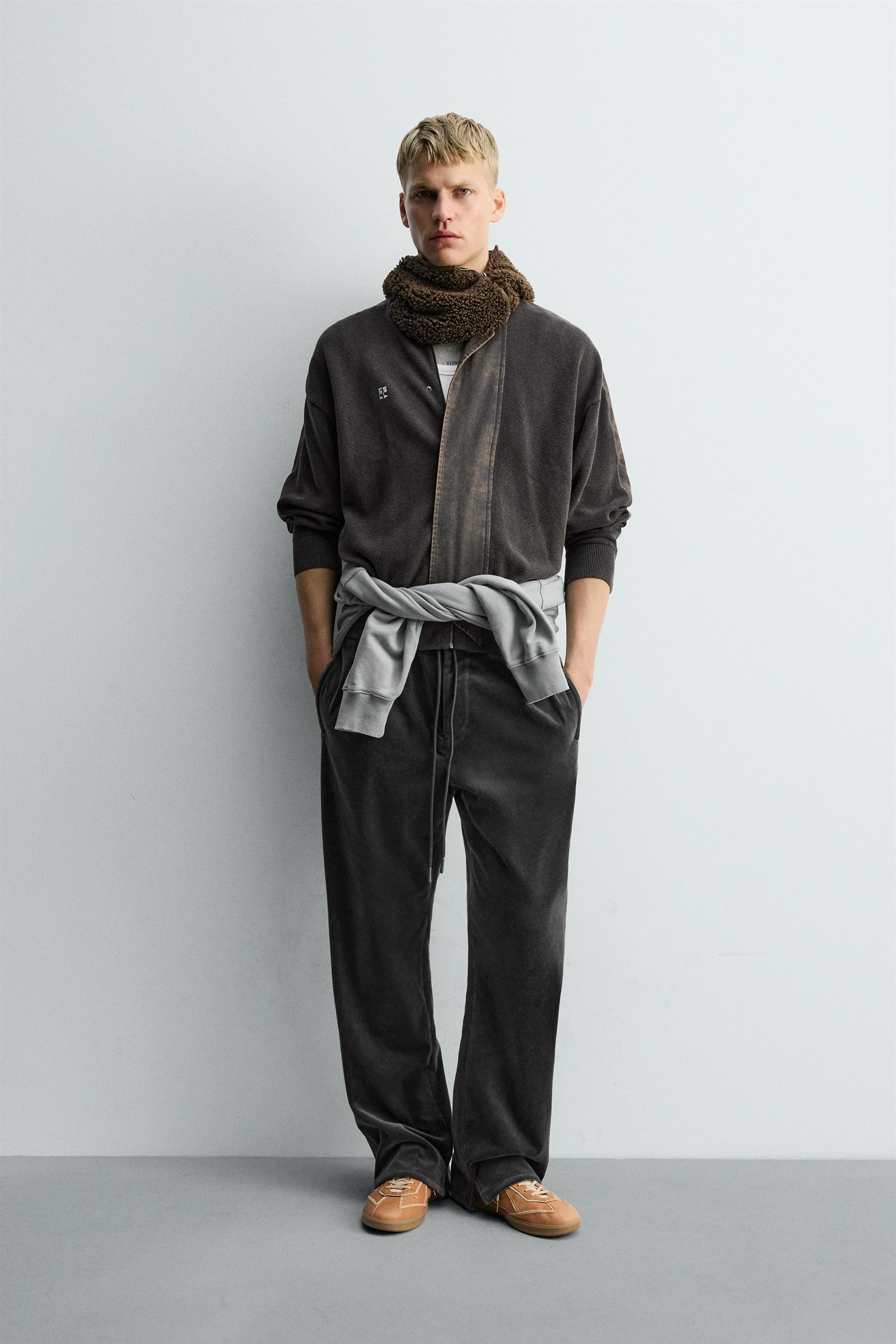 VELVET PANTS WITH BANDS X SR_A